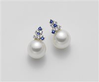 Orecchini Mikiko Donna PEARL & STONE in Oro bianco Perla 0.14 Ct MO1177O4FABI085 - MO1177O4FABI085